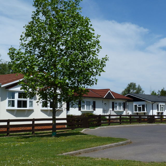 Twin Units near the Green at Ferndale Park, Mobile Home Park near Bray, Berkshire