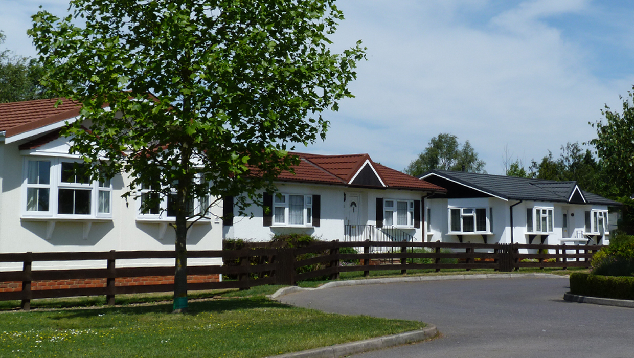 Twin Units near the Green at Ferndale Park, Mobile Home Park near Bray, Berkshire