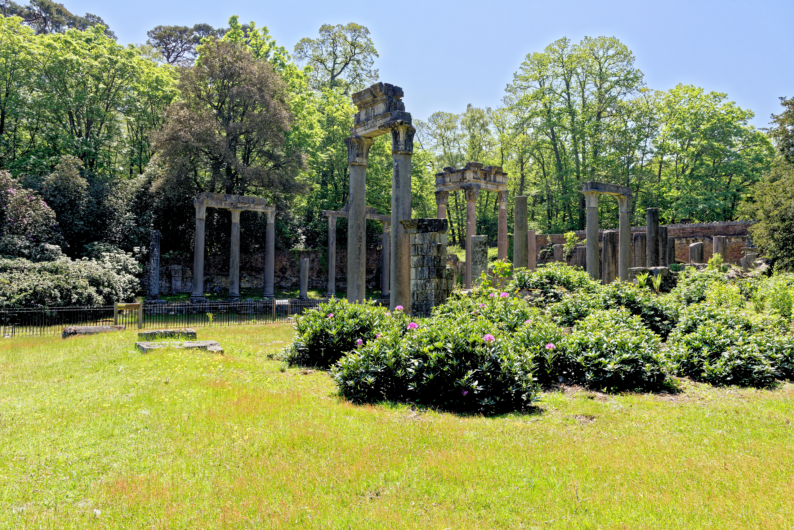 Leptis Magna artificial ruins in Virginia Water near to Ferndale Park