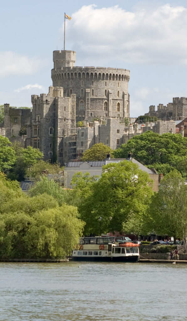 Windsor Castle from the River Thames near Ferndale Park